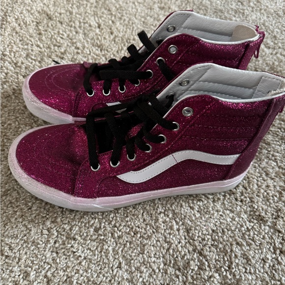 Vans off the wall glitter high top size 5 in excellent condition. - Picture 2 of 6